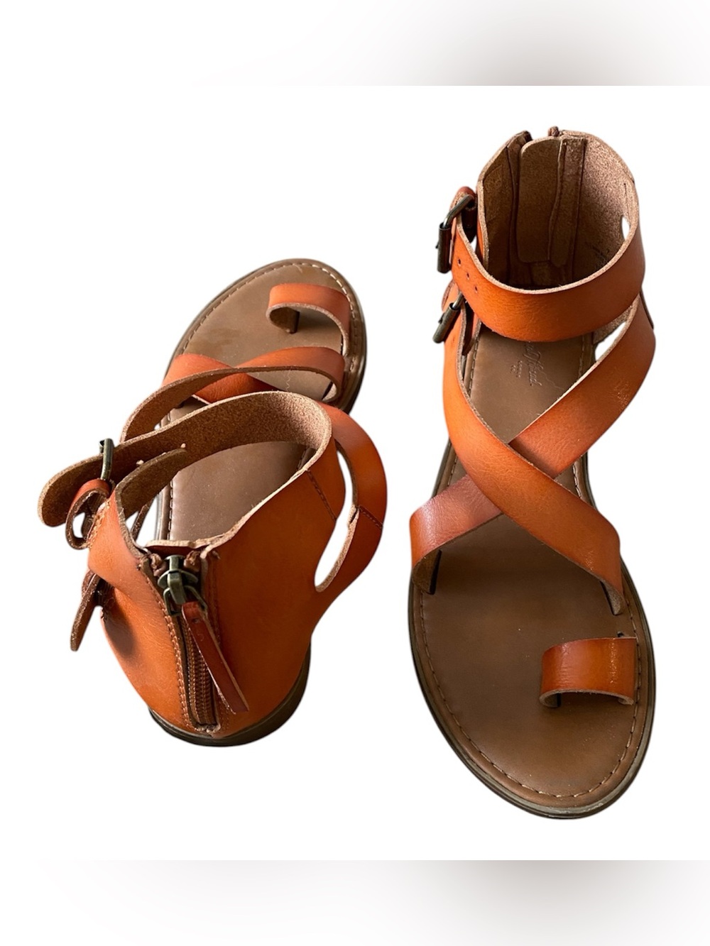 Orange sandals